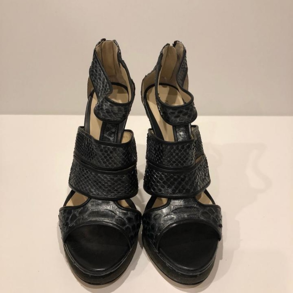 Alexandre Birman New Python Leather Bootie Sandal - image 3